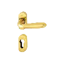 Hoppe 3546324 Grt. con rosetta Santia M1740/23P/23PS F71 ottone lucido 