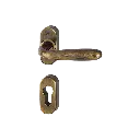 Hoppe 3546332 Grt. con rosetta Santia M1740/23P/23PS F73 ottone bronzato 