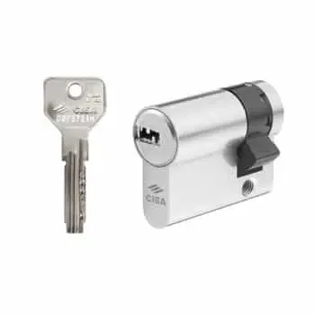 Cisa 0E30403012NV Mezzo Cilindro Asix 40/10 NV Nichelato Cam Reg