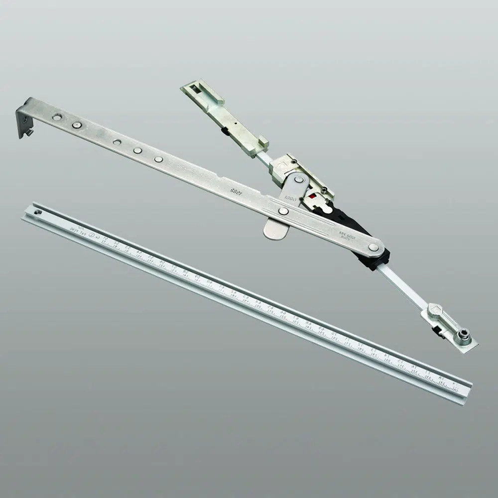 Savio 3200.751R Braccio Standard Destro Ribanta 5 per Ribalta LBB 510-794mm Finitura Zincata Bianca