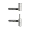 AGB E001191415 Cerniera Anuba per Legno Diametro 14mm Altezza 49,5mm Acciaio Finitura Zinco Silver