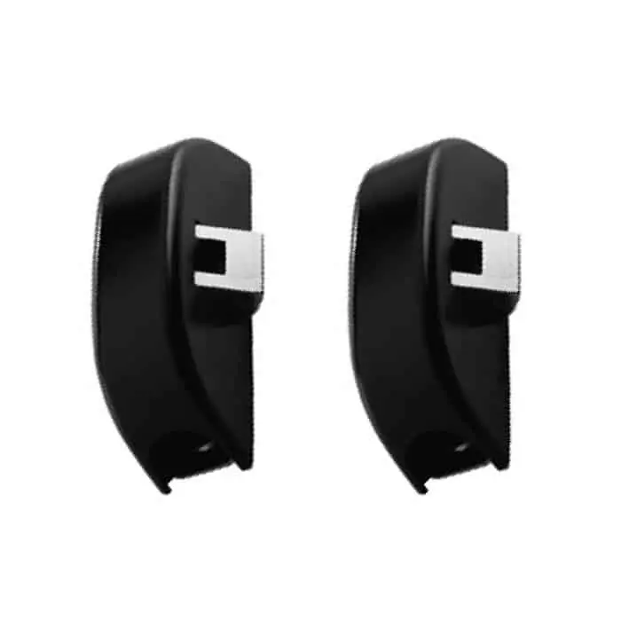 Iseo 9410203505 Idea Base Coppia di Scrocchi per Antipanico Chiusura Laterale Superiore e Inferiore Nero