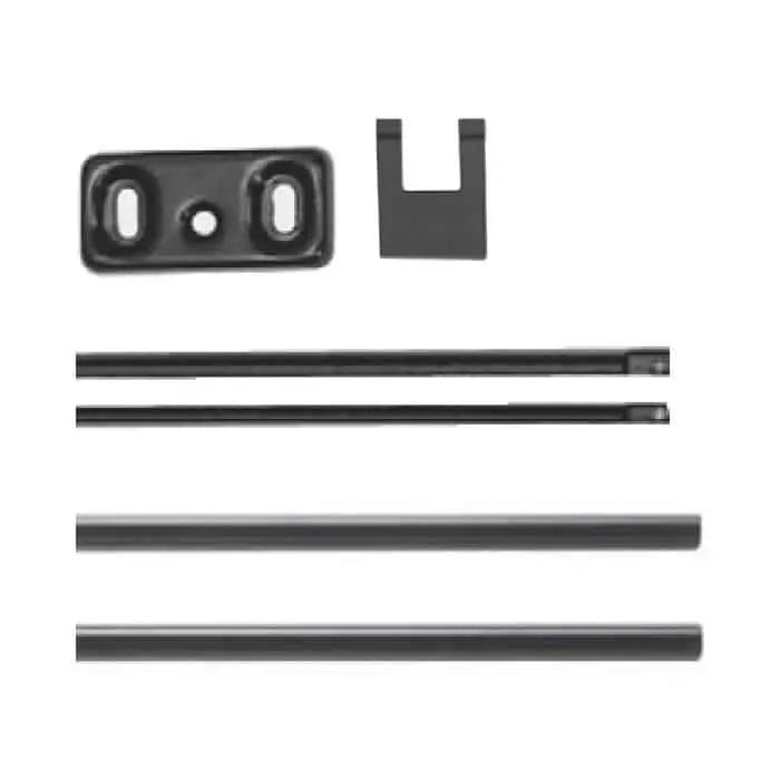 [049414] Iseo 94100305 Idea e Push Aste Coperture per Antipanico per Porta Altezza Massima 3400mm Nero