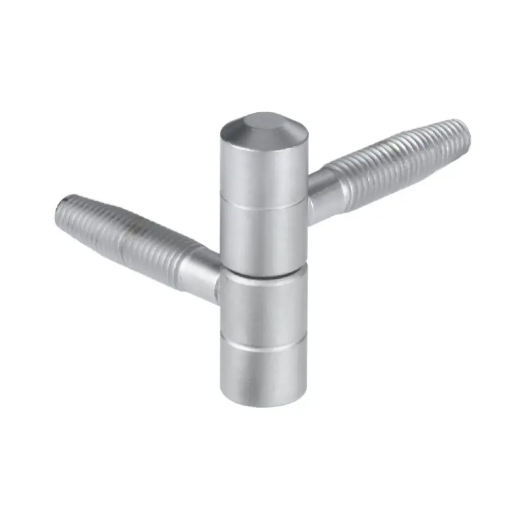 AGB E001191334 Cerniera Anuba per Legno Diametro 13mm Altezza 44,5mm Acciaio Finitura Cromato Opaco