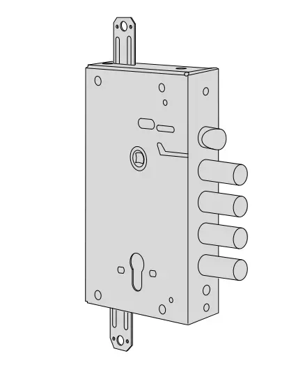 Cisa 56515480 Serratura Revolution 2 Mandate 5 Catenacci E64 per Porta Blindata