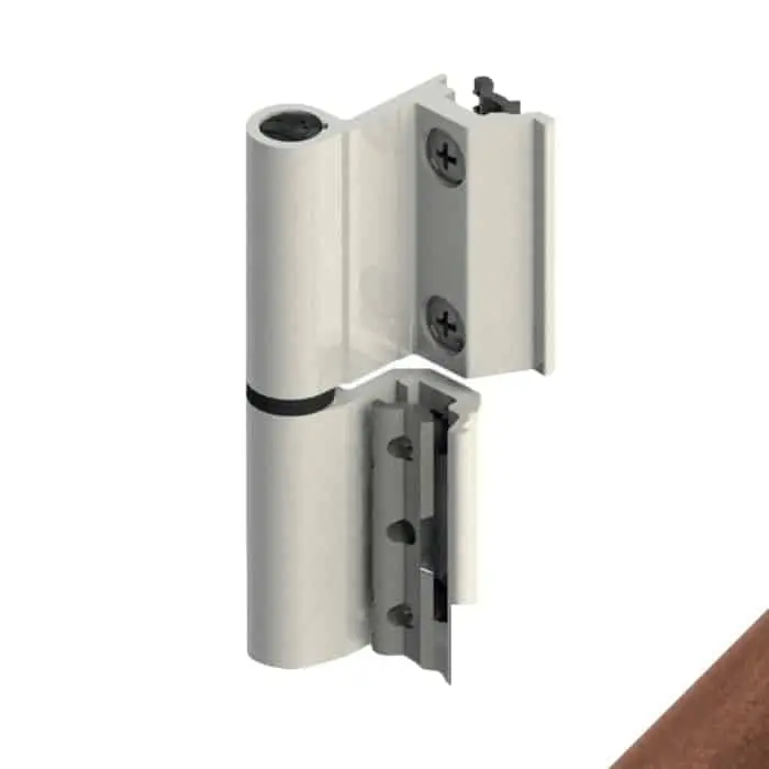 Giesse 00120380U Cerniera Flash Base per Finestra Profilo CU Reversibile Altezza 93mm Portata 75-85Kg Alluminio Finitura Euro Bronzo