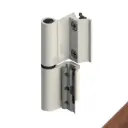 Giesse 00120380U Cerniera Flash Base per Finestra Profilo CU Reversibile Altezza 93mm Portata 75-85Kg Alluminio Finitura Euro Bronzo