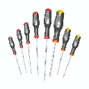 Usag U03240650 324SH8 Set 8 Giraviti Cacciaviti per Viti con Intaglio Spaccati e Croce Phillips