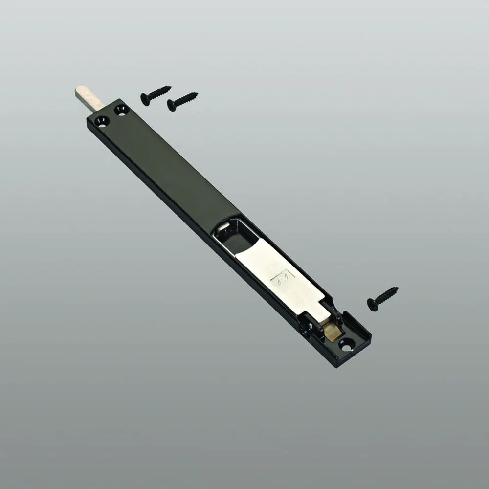 Savio 1557/13 Paletto Catenaccio a Leva Iper Reverto Lunghezza 130mm Finitura Verniciato Nero Intenso