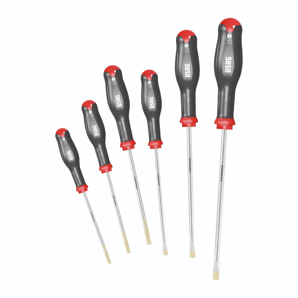 Usag U03240652 324SE6 Set 6 Giraviti Cacciaviti Spaccati per Viti con Intaglio
