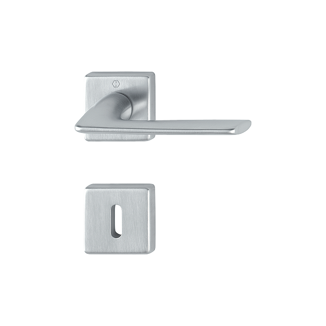 Hoppe 3392484 Grt. con rosetta Housto M1623/843K/843KS F41-R cromo satinato - Resista® 
