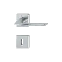 Hoppe 3392484 Grt. con rosetta Housto M1623/843K/843KS F41-R cromo satinato - Resista® 