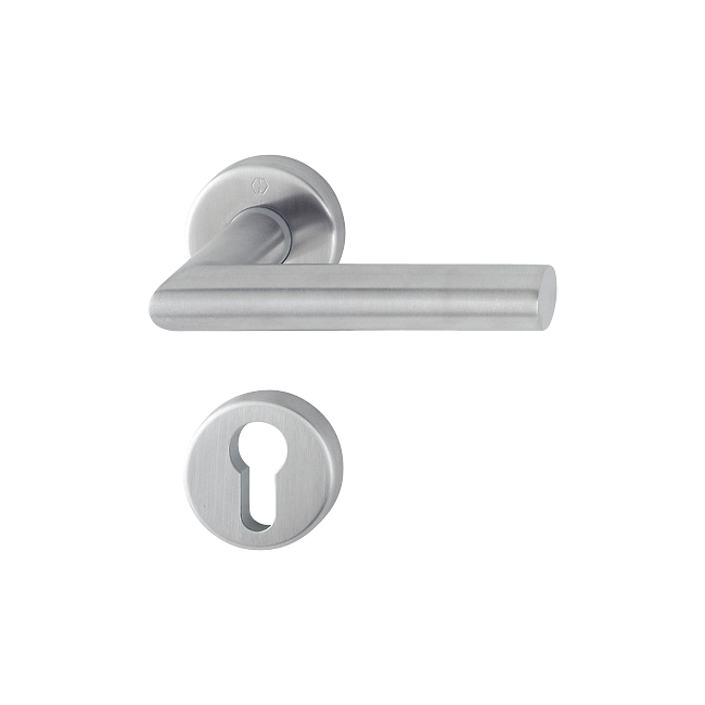 Hoppe 3278690 Grt. con rosetta Amster E1400Z/42K/42KS F69 acciaio inox satinato 