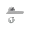 Hoppe 3278690 Grt. con rosetta Amster E1400Z/42K/42KS F69 acciaio inox satinato 