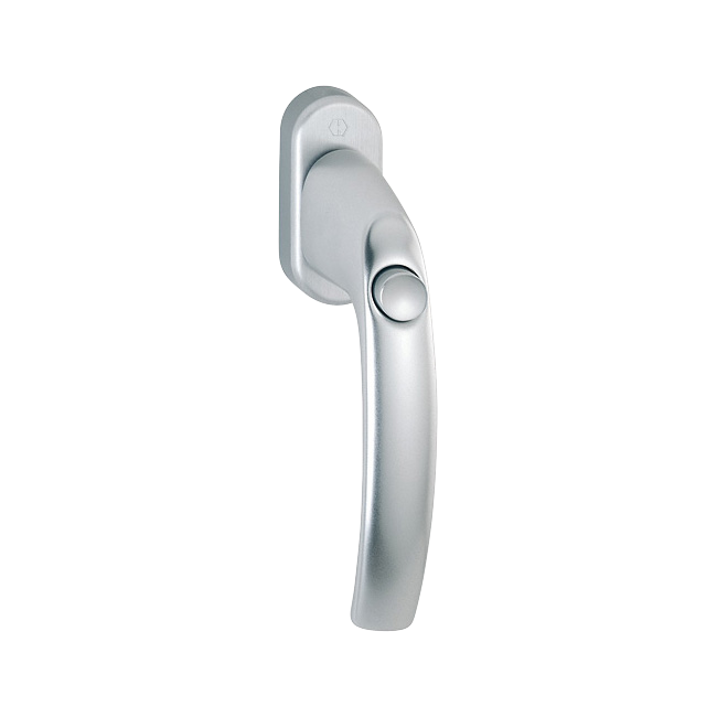 Hoppe 2413474 Martellina DK con chiusura Atlant 0530SV/U26 F1 alluminio aspetto argento 