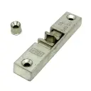 AGB A48010CR18 Scrocco Chiusura Temporanea per Serramento Dimensione 84x23x9,3mm Aria 12mm Interasse 13mm Battuta 18mm Zama Finitura Argento