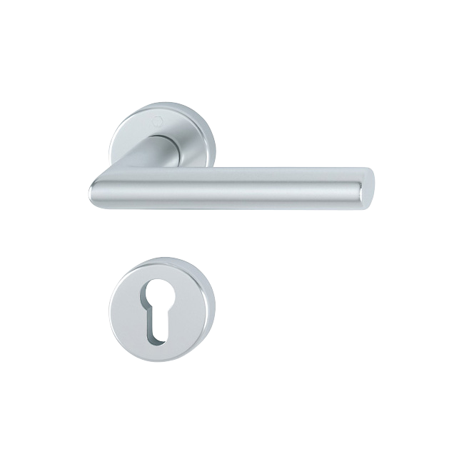 Hoppe 3277081 Grt. con rosetta Amster 1400/42K/42KS F1 alluminio aspetto argento 