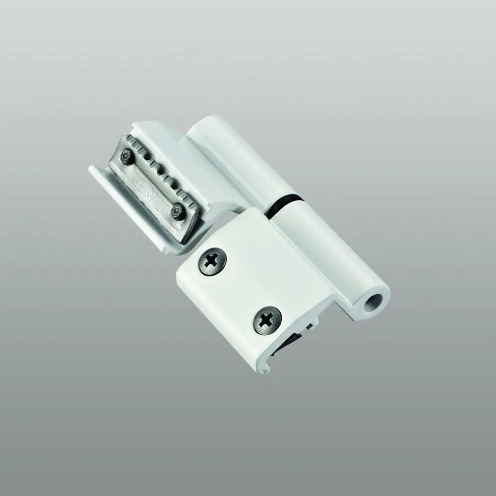 Savio 1121.81 Cerniera a 2 Ali Morsa+ per Profilo R40 Portata 80-90Kg Finitura Argento Anodizzato