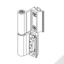 Giesse 00120410U Cerniera Flash Base per Finestra Profilo CU Reversibile Altezza 93mm Portata 75-85Kg Alluminio Finitura Bianco