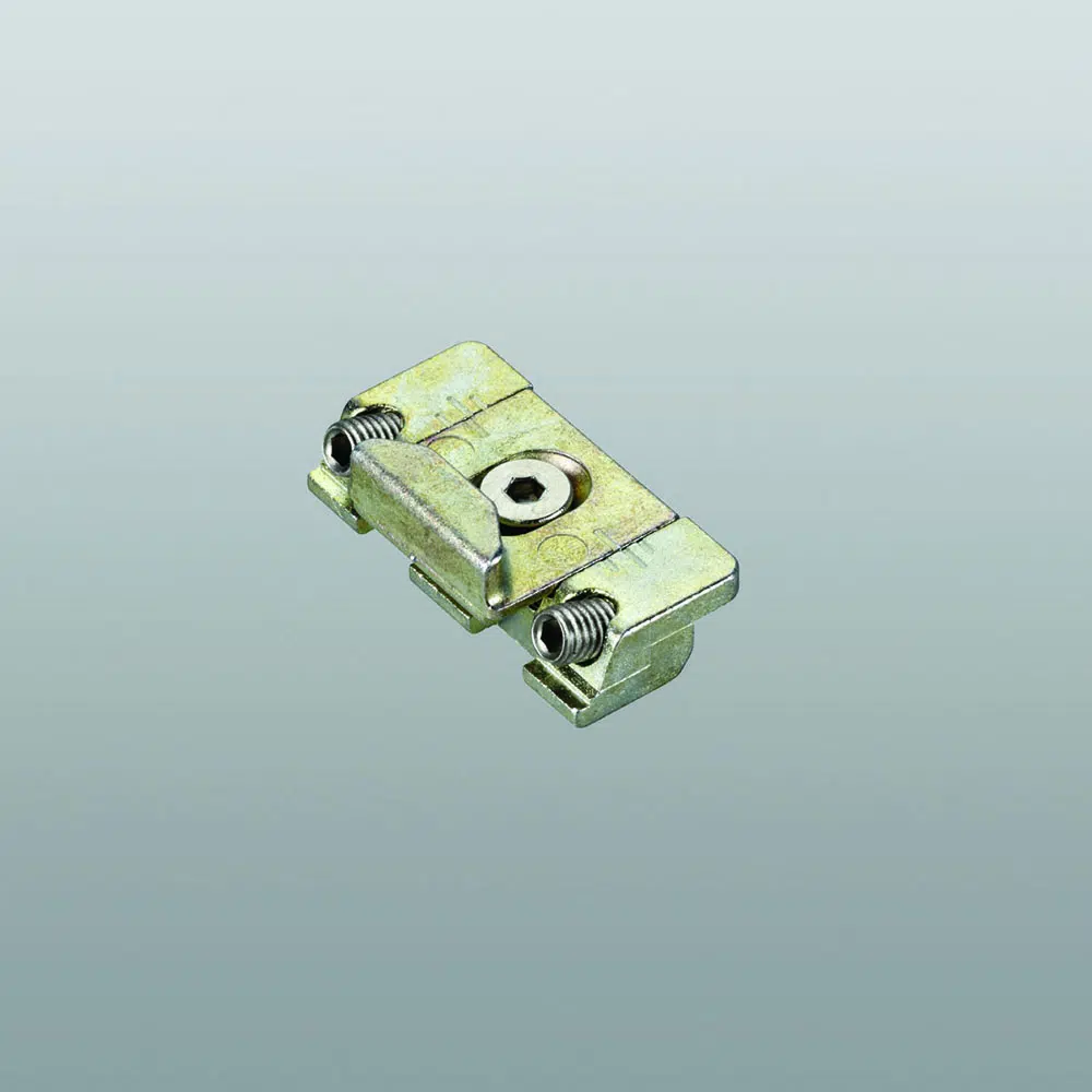 Savio 1243.721W Incontro Registrabile per Profilo CU Ribalta Dimensioni 36x17,5mm Finitura Zincata Bianca