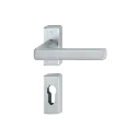 Hoppe 3395562 Grt. con rosetta Dallas M1643/844P/844PS F41-R cromo satinato - Resista® 
