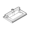 Giesse 0130500001 Incontro Doppio per Terminali e Nottolini Profilo CU Zama Finitura Silver