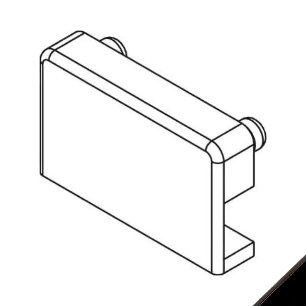 Giesse 02328010 Cappetta Copriforo per Asola di Drenaggio Inserimento a Scatto Poliammide Finitura Nero