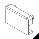 Giesse 02328010 Cappetta Copriforo per Asola di Drenaggio Inserimento a Scatto Poliammide Finitura Nero