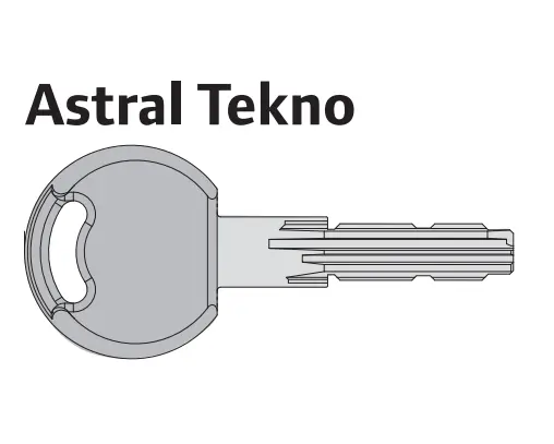 Cisa 0069000000CL Chiave Grezza Sbozzo a 10 Perni per Astral Tekno Testa in Plastica