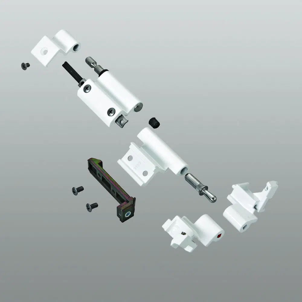 Savio 3040.710 Kit Cerniere da Agganciare per Ribanta 4 Profilo CU Finitura Oro Anodizzato