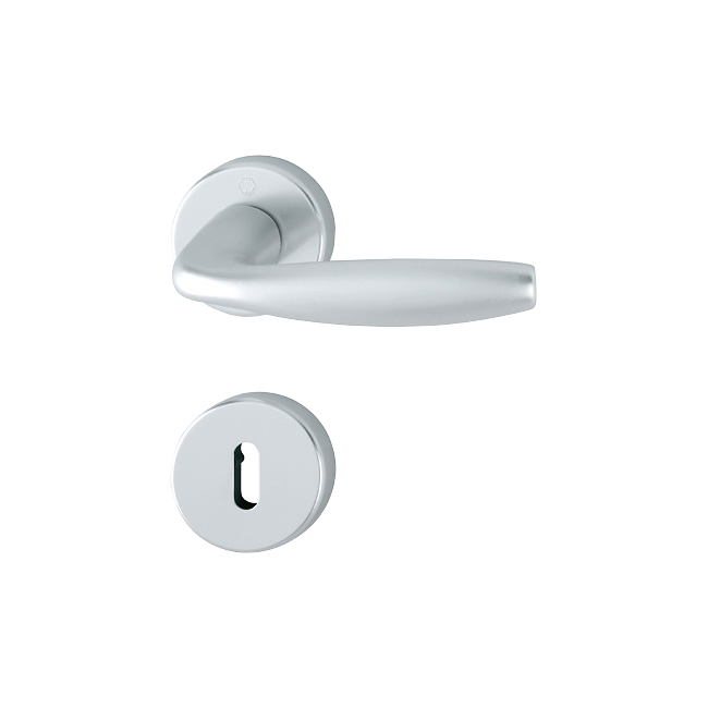 Hoppe 3292061 Grt. con rosetta Newyor 1810/42K/42KS F1 alluminio aspetto argento 