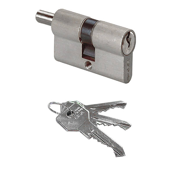Cisa 0G30218012 Cilindro C2000 Sagomato 40/40 Predisposizione Pomolo Nichelato