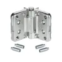 AGB A494030604 Cerniera MAXI per Finestre a 3 e 4 Ante Simmetrica Altezza 60mm Larghezza 84mm Completa di 4 Spine Fissaggio Zama Finitura Zinco
