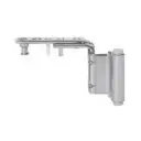 AGB A510073601 Articolazione Superiore Artech per Serramento in Pvc o Alluminio Destro Interasse 13mm Battuta 20mm Acciaio Finitura Argento