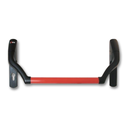 Iseo 94A000050699 Pro EXIT Dispositivo di Azionamento 9mm Interasse 92mm Rotazione 35° per Cilindro Europeo Nero/Rosso