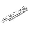 Giesse 04728000 Braccio Futura 3D 130 per Anta Secondaria Profilo CU Portata 130Kg Acciaio e Zama Finitura Silver
