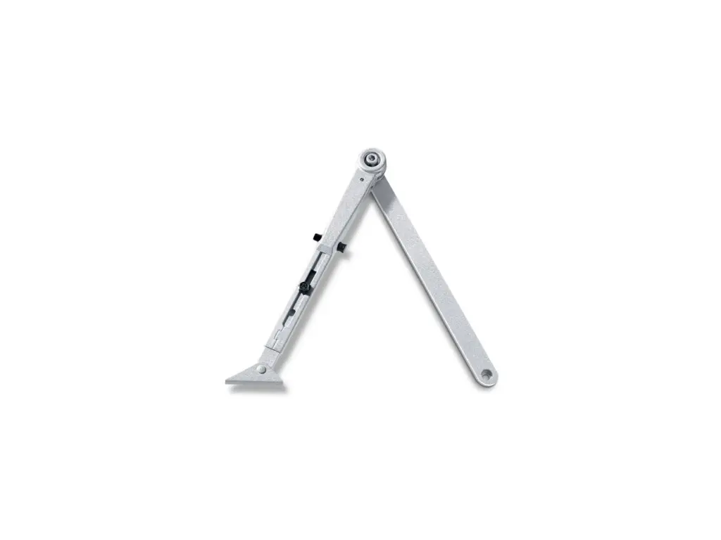 [067126] Geze 102445 Braccio V TS 2000/4000 con Fermo ins/Disinseribile Argento