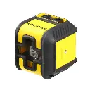 Stanley STHT77498-1 Livella Laser Autolivellante Portatile Classe-2 a Croce con Angoli a 90° Raggio Rosso Cubix 3 Posizioni 10 Metri