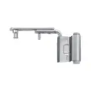 AGB A510023402 Articolazione Superiore Artech per Serramento in Legno Sinistro Canalino 16/12 Interasse 13mm Battuta 18mm Acciaio Finitura Argento