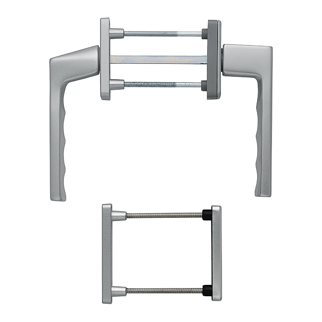 Hoppe 11669159 Set per porta balcone Toulon 0737FA-1/51N/U34/0737/51NS/51PNS F9 alluminio aspetto titanio 
