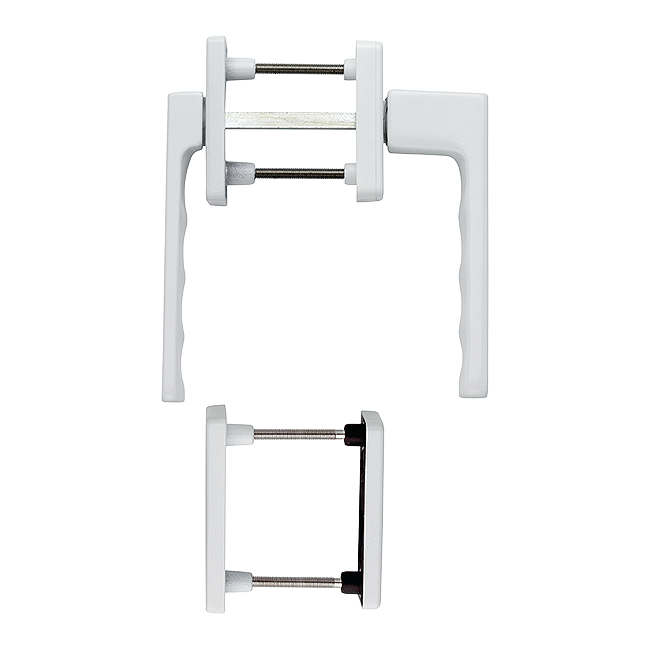 Hoppe 3938117 Set per porta balcone Toulon 0737KH/51N/U34/0737/51NS/51PNS F9016 bianco traffico 