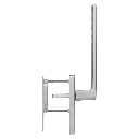 Hoppe 11600494 Maniglione HS Toulon HS-0737/419N-AS/420 F9 alluminio aspetto titanio 