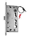 Iseo 214910654..D Serratura Elettrica DIN Destra Scrocco Rovesciato E65 da Incasso a Cilindro Europeo per Porta Antipanico Frontale 24x3 Acciaio Zincato