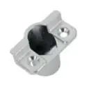 AGB A512122005 Cerniera Centrale Artech per Serramento in Legno Parte Telaio Diametro 20mm Aria 12mm Interasse 9mm Zama Finitura Argento