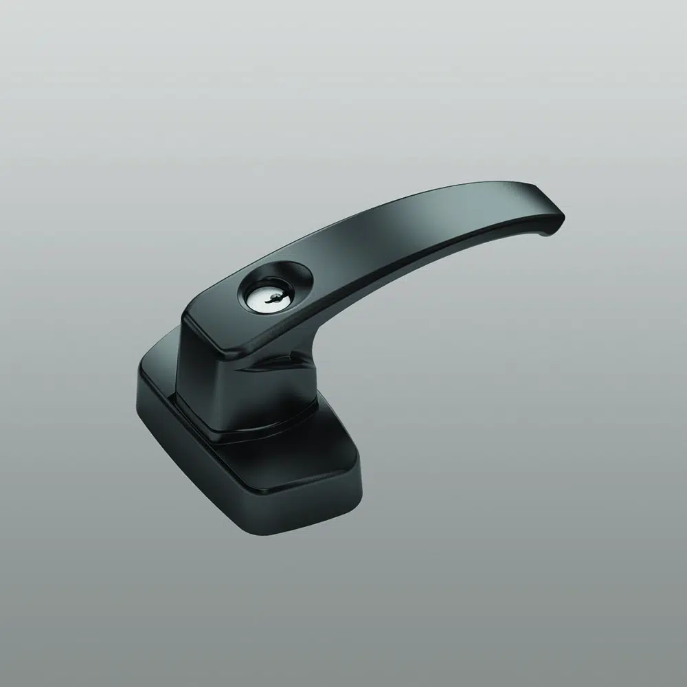 Savio 6010.873 Comando Esterno Maniglia in Folle per Antipanico Brunelleschi e Juvarra con Cilindro Europeo di Sicurezza su Maniglia Finitura Nero Antibatterico