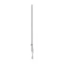 AGB A518030004 Prolunga Artech per Serramento in Legno Pvc o Alluminio Lunghezza 800mm 1 Nottolino a Fungo Acciaio Finitura Silver