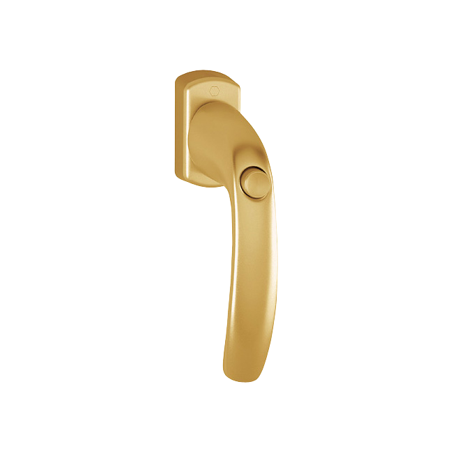 Hoppe 3508221 Martellina DK con chiusura Newyor 0810SV/U10 F3 alluminio aspetto oro 