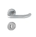 Hoppe 3882344 Grt. con rosetta Baden E1388Z/17K/17KS F69 acciaio inox satinato 