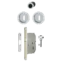 Hoppe 3947902 Spazio Kit/Accessori Beta 4920 F94-1 alluminio aspetto cromo satinato 