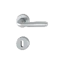 Hoppe 11842659 Grt. con rosetta Maribo 1766/88K/88KS F94-1 alluminio aspetto cromo satinato 